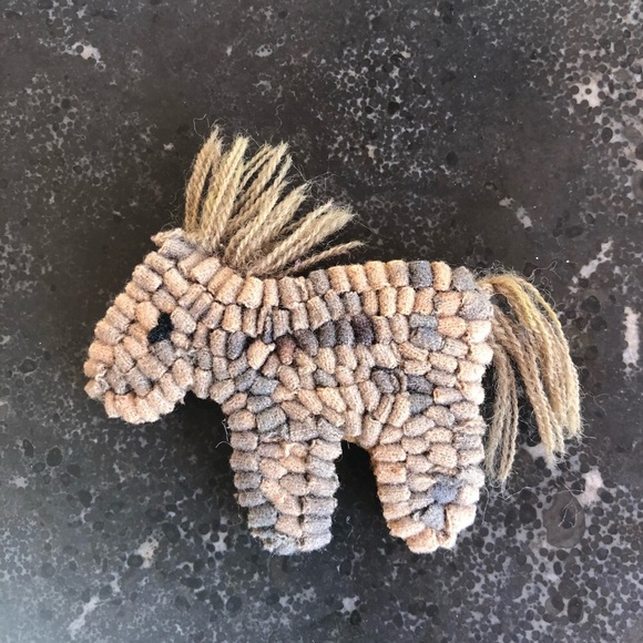 unknown Jewelry - Cutest little “hooked rug” style horse pin purchased from very creative artist
